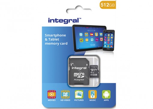 Integral Memory ra mắt thẻ nhớ microSDXC 512 GB