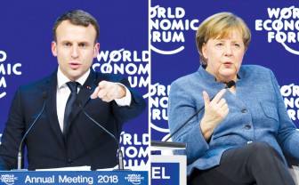 Châu Âu “bật lại” Mỹ tại Davos