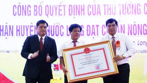 Huyện Phước Long đạt chuẩn nông thôn mới