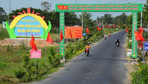 Cờ Đỏ phấn đấu công nhận thêm 2 xã đạt chuẩn nông thôn mới