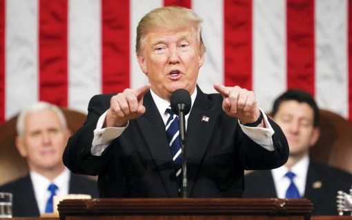 Ông Trump kêu gọi đoàn kết trong Thông điệp Liên bang