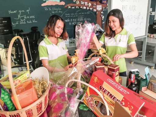 Tết 2018 - Độc đáo bao lì xì, giỏ quà nông sản sạch