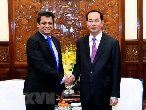 Chủ tịch nước Trần Đại Quang tiếp Tổng Giám đốc TATA tại Việt Nam