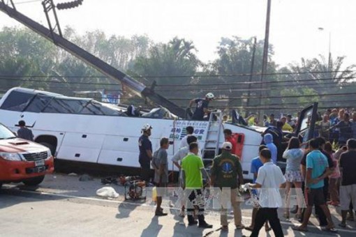 Tai nạn xe tại Thái Lan, ít nhất 17 du khách Trung Quốc bị thương