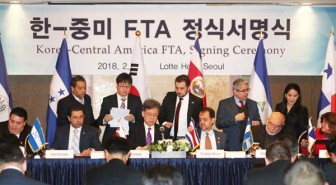 Hàn Quốc ký FTA với 5 nước Trung Mỹ