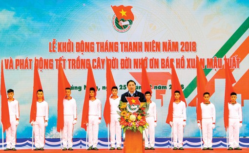 Khởi động Tháng Thanh niên và phát động Tết trồng cây Xuân Mậu Tuất 2018