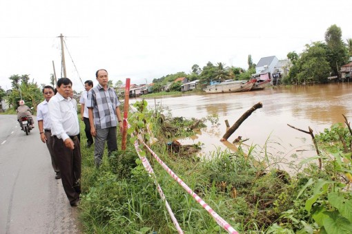 51 đoạn sông cảnh báo sạt lở, với tổng chiều dài 162.550m