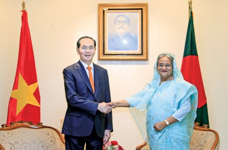 Chủ tịch nước Trần Đại Quang hội đàm

với Thủ tướng Bangladesh Sheikh Hasina