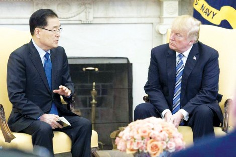 Ông Trump sẽ gặp lãnh đạo Triều Tiên vào tháng 5