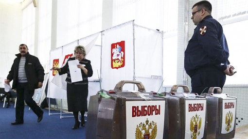 Dân Nga đi bầu tổng thống