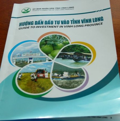 Phát hành tài liệu "Hướng dẫn đầu tư vào tỉnh Vĩnh Long" 4 thứ tiếng