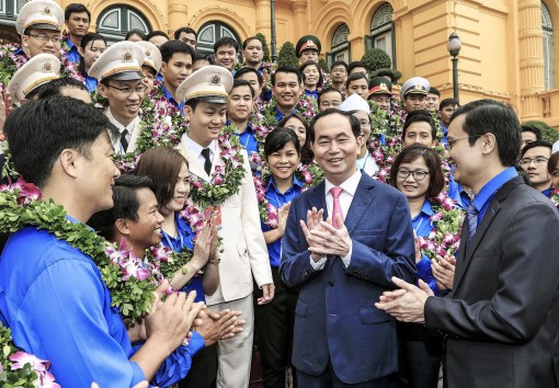 Chủ tịch nước Trần Đại Quang:

Tuổi trẻ phải luôn là

lực lượng xung kích