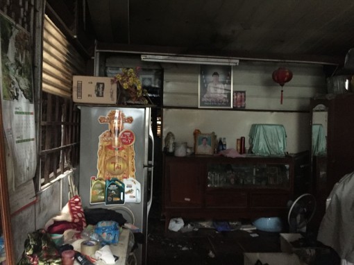 Cháy tại tiệm tóc Xinh