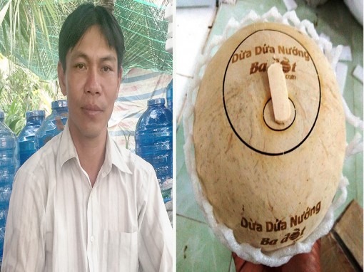 Dừa nướng Ba Đốt