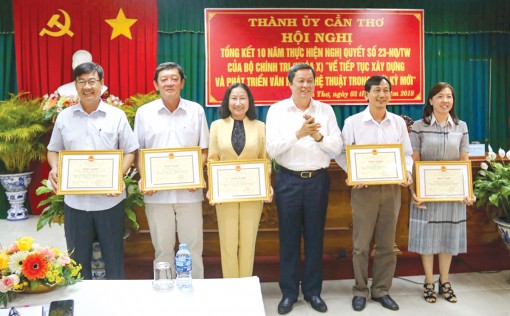 Phấn đấu sáng tác nhiều tác phẩm có giá trị tư tưởng cao, xây dựng con người mới, 
quảng bá hình ảnh thành phố