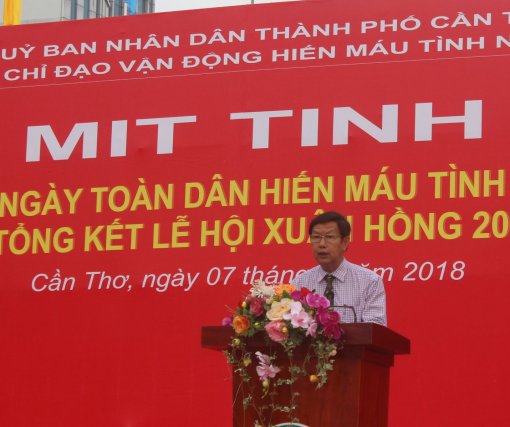 2.000 Người tham gia mít tinh ngày toàn dân hiến máu tình nguyện