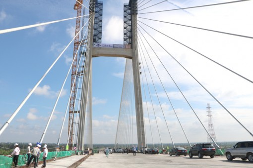 Cầu Cao Lãnh sẽ được khánh thành vào cuối tháng 4/2018