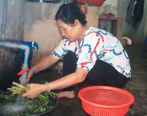 Nước tại Trạm cấp nước phường Tân Phú đảm bảo chất lượng