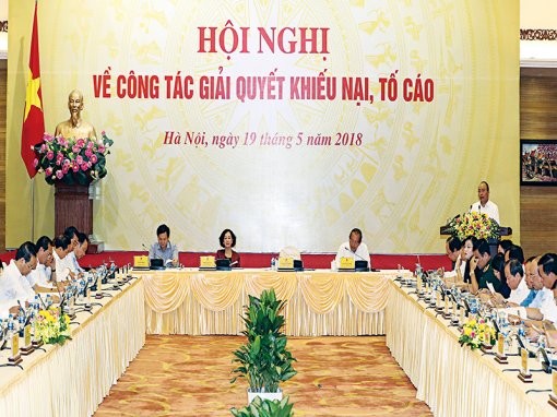 Thủ tướng Nguyễn Xuân Phúc

chủ trì Hội nghị về giải quyết khiếu nại, tố cáo