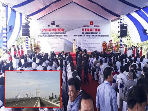 Khánh thành cầu Cao Lãnh kết nối trung tâm đồng bằng Mekong