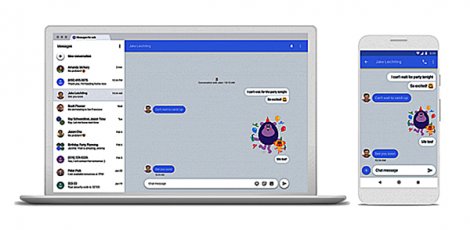 Android Messages đã lên web