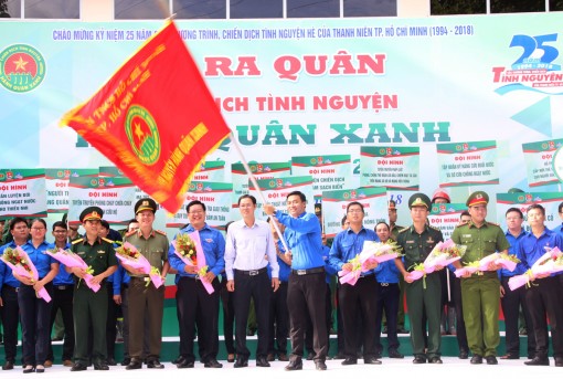 18.000 đoàn viên, thanh niên tham gia Chiến dịch tình nguyện Hành quân xanh