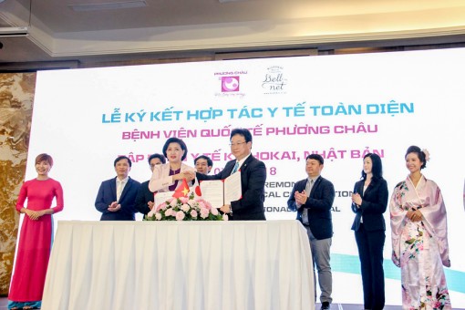Bệnh viện Quốc tế Phương Châu ký kết hợp tác với Tập đoàn y tế Kishokai