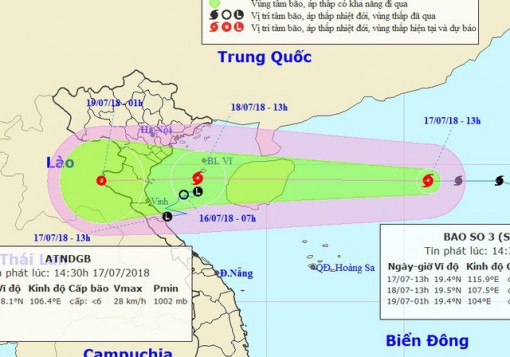 Chủ động ứng phó với bão số 3 và áp thấp nhiệt đới