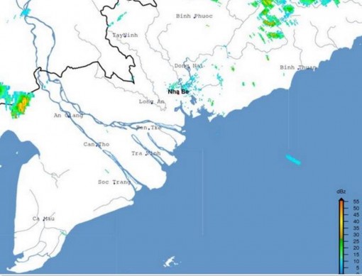Cảnh báo mưa giông khu vực biên giới