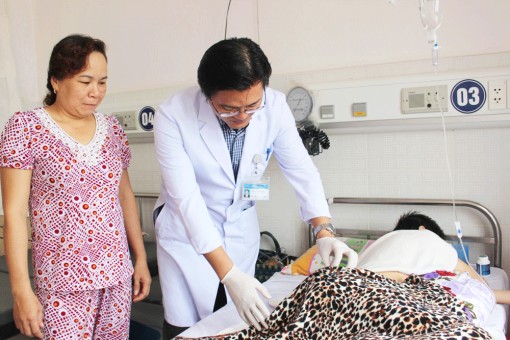 Điều trị vết loét tì đè 
cho bệnh nhân nằm lâu