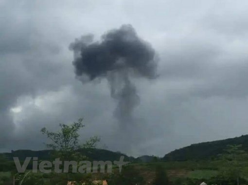 Máy bay quân sự rơi ở huyện Nghĩa Đàn, Nghệ An