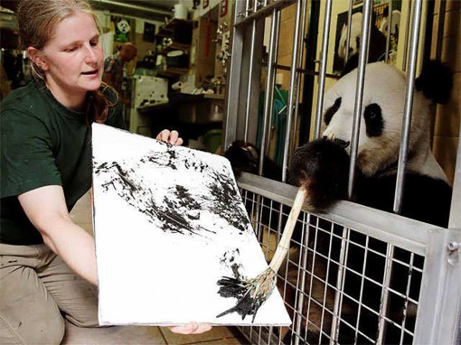 Tranh “trừu tượng” của gấu trúc có giá 560 USD