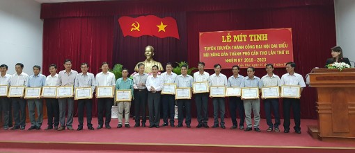 Mít tinh tuyên truyền thành công Đại hội Đại biểu Hội Nông dân thành phố