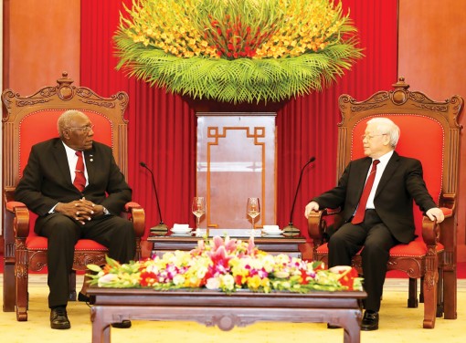 Tổng Bí thư Nguyễn Phú Trọng tiếp đoàn đại biểu Đảng, Nhà nước Cuba