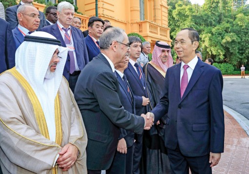 Chủ tịch nước Trần Đại Quang tiếp các Trưởng đoàn dự Đại hội ASOSAI lần thứ 14