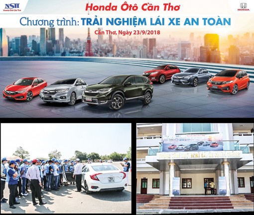 “Trải nghiệm lái xe an toàn” với Honda Ôtô Cần Thơ