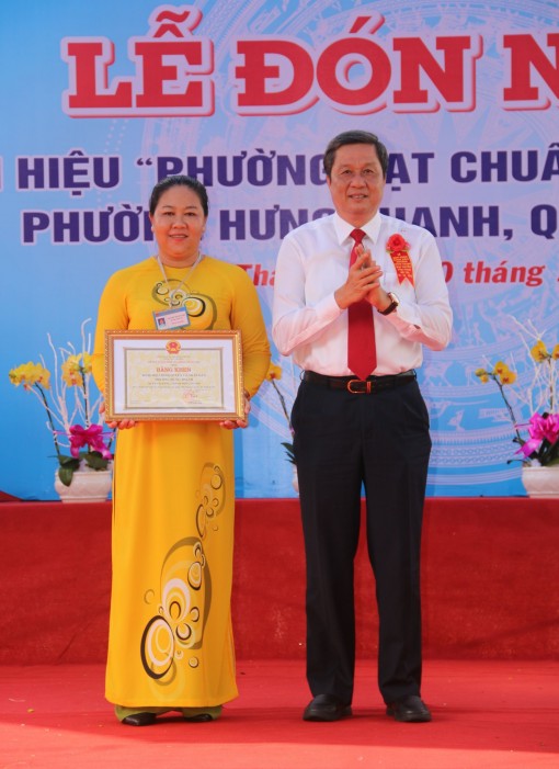 Phường Hưng Thạnh đạt chuẩn danh hiệu Văn minh đô thị