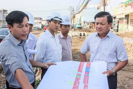 Đẩy nhanh tiến độ công trình đường nối Cách Mạng Tháng Tám đến đường tỉnh 918