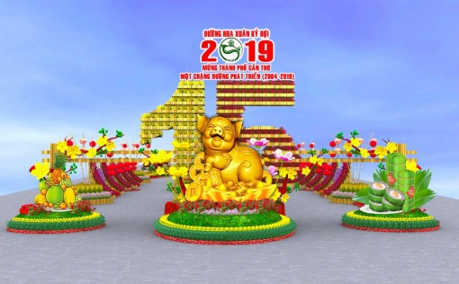 Đường hoa Cần Thơ Xuân Kỷ Hợi hứa hẹn nhiều cuốn hút