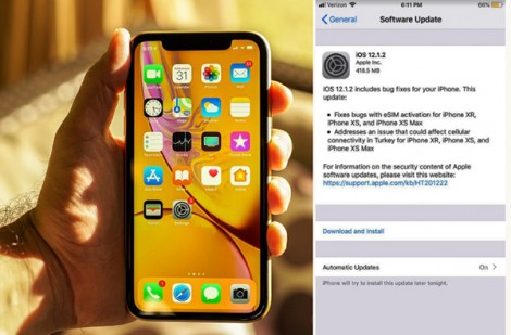 Apple tung ra bản

cập nhật iOS 12.1.2