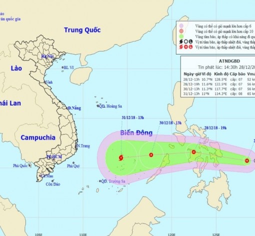 Mưa lớn kéo dài do chịu ảnh hưởng hoàn lưu áp thấp nhiệt đới trên biển Đông