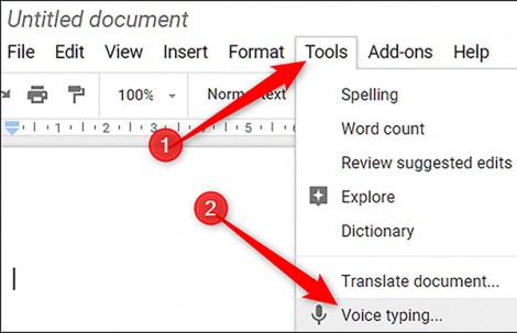 Cách soạn văn bản bằng giọng nói trong Google Docs