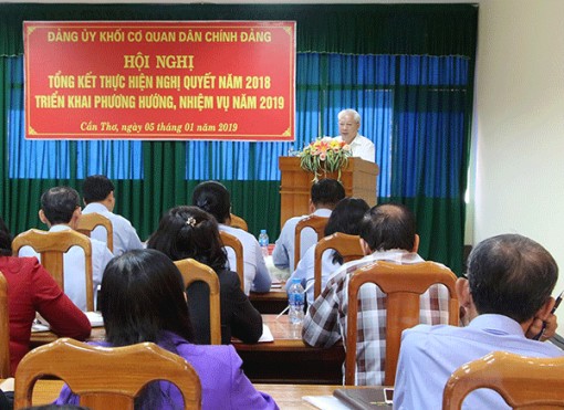 Tập trung lãnh đạo thực hiện thắng lợi nhiệm vụ chính trị năm 2019
