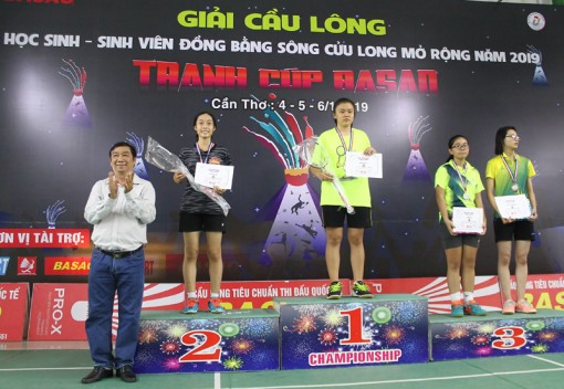 Giải cầu lông học sinh - sinh viên ĐBSCL mở rộng 2019 tranh cúp BaSao