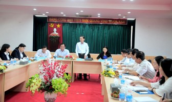 Chủ tịch UBND TP Cần Thơ Võ Thành Thống làm việc với Đài Phát thanh và Truyền hình Cần Thơ