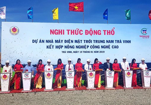 Khởi công xây dựng Nhà máy điện mặt trời Trung Nam Trà Vinh