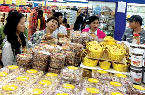 Sức mua tại các siêu thị tăng mạnh