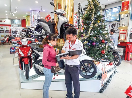 Cận Tết, thị trường xe máy sôi động