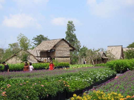 Resort bằng tre độc đáo ở miền Tây