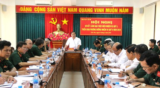 Tập trung lãnh đạo thực hiện tốt công tác quân sự, quốc phòng địa phương